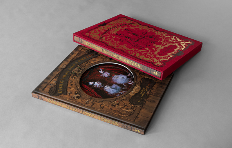 Liz McGrath book cover and red slipcase