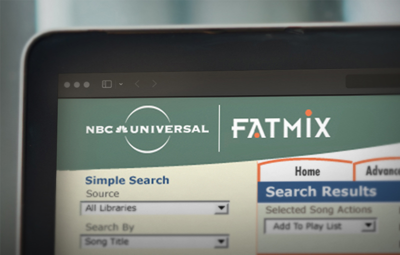 NBC Universal/FATMIX website screens