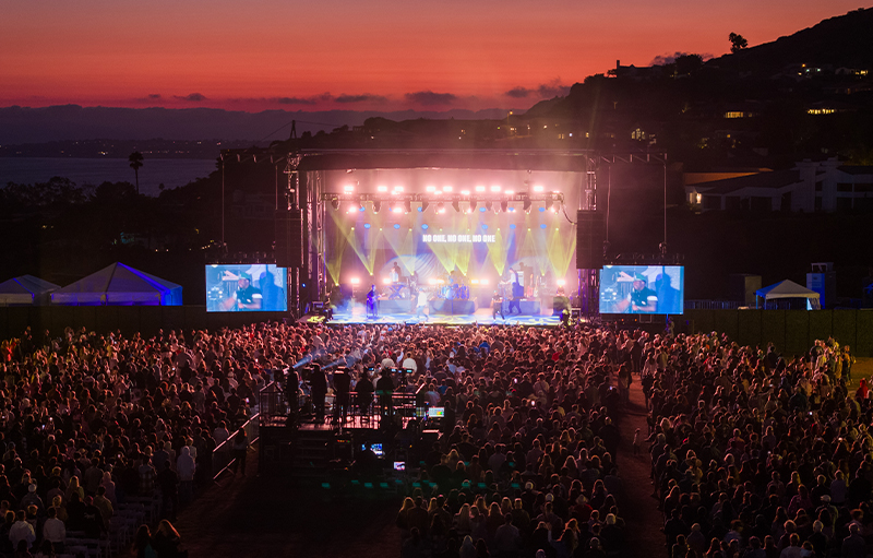 Worship Summit concert stage with crowd
